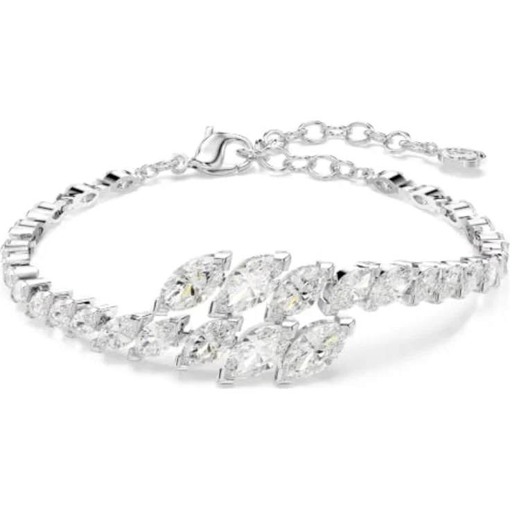 Swarovski Mesmera Armband, Marquiseschliff, weiß, rhodiniert, Länge 15.5 - 20 cm – Bild 1