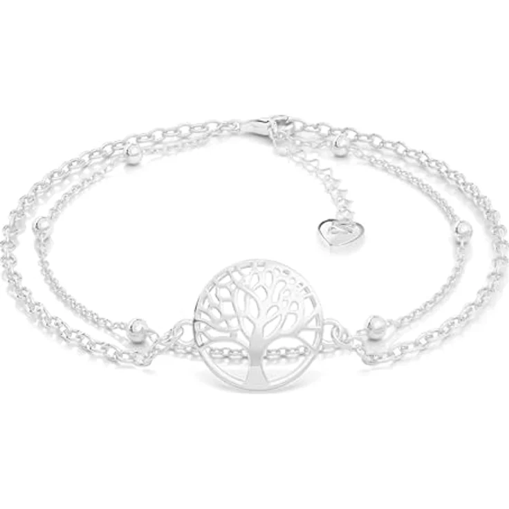 SERASAR Lebensbaum Armband Damen, verstellbar, 316L Chirurgenstahl, Hochglanz, 18 Karat Gold, wasserfest, perfekt für Geschenke – Bild 1