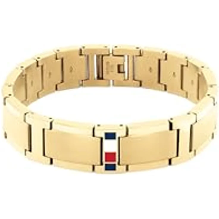Tommy Hilfiger Gliederarmband für Herren aus Gelbgold, verstellbar mit ikonischer Flagge und robustem Design - 2790658 – Bild 1