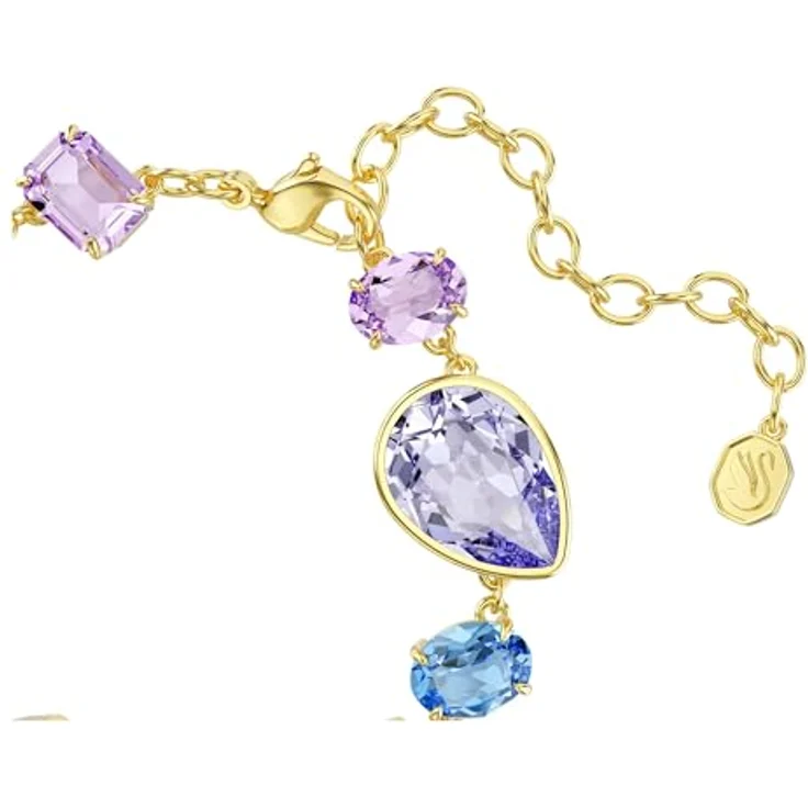 Swarovski Gema Armband, Mehrfarbig mit verschiedenen Schliffen und 18K Goldbeschichtung – Bild 3