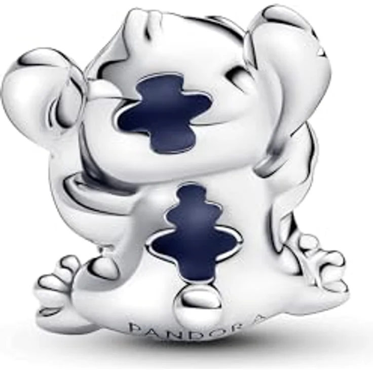 PANDORA Moments Disney Stitch Geburtstagstorte Charm, Sterling Silber mit handverarbeiteten Emaille-Details, kompatibel mit Moments Armbändern, 793189C01 – Bild 2