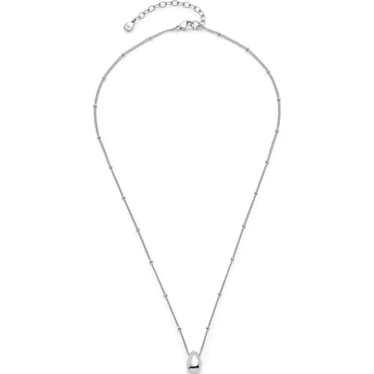 JEWELS BY LEONARDO Halskette Ciao Clothilde, silberfarbener Edelstahl mit Tropfenanhänger, 42-47 cm, trendige Damen-Schmuckstück in Geschenkverpackung