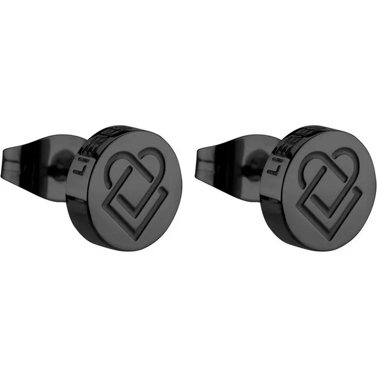 Liebeskind Berlin Keep Loving Herz Ohrstecker, Edelstahl Schmuck mit vielseitigen Kombinationsmöglichkeiten