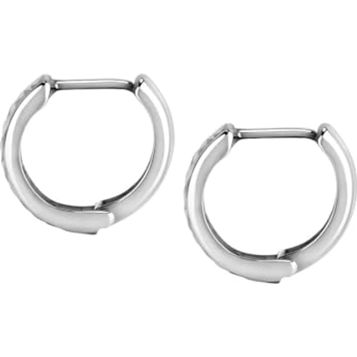 CHRIST Damen-Creolen 585er Weißgold, zeitloser Schmuck für Damen – Bild 2