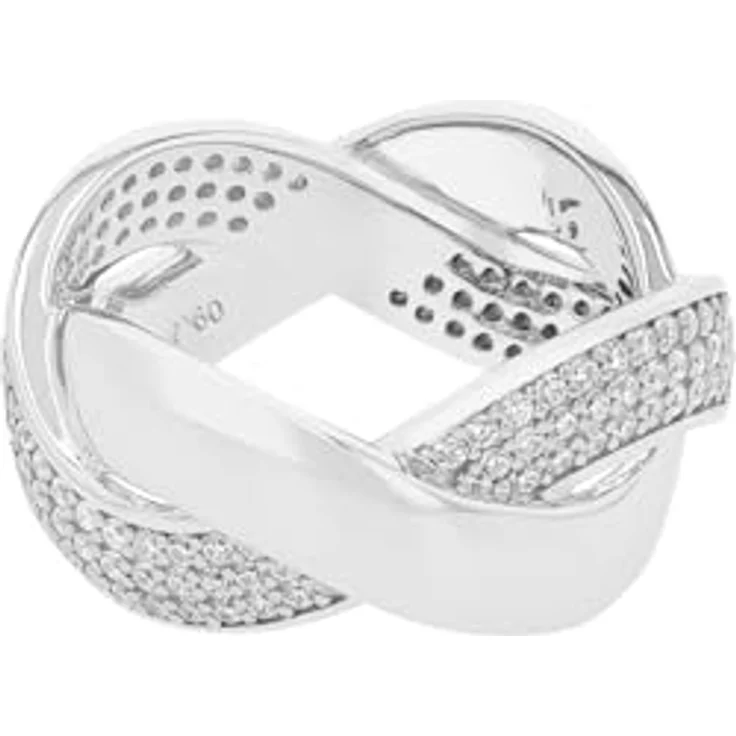 Joop! Damenring 925er Silber mit 132 Zirkonia, weiß, Modell 32013221 – Bild 3