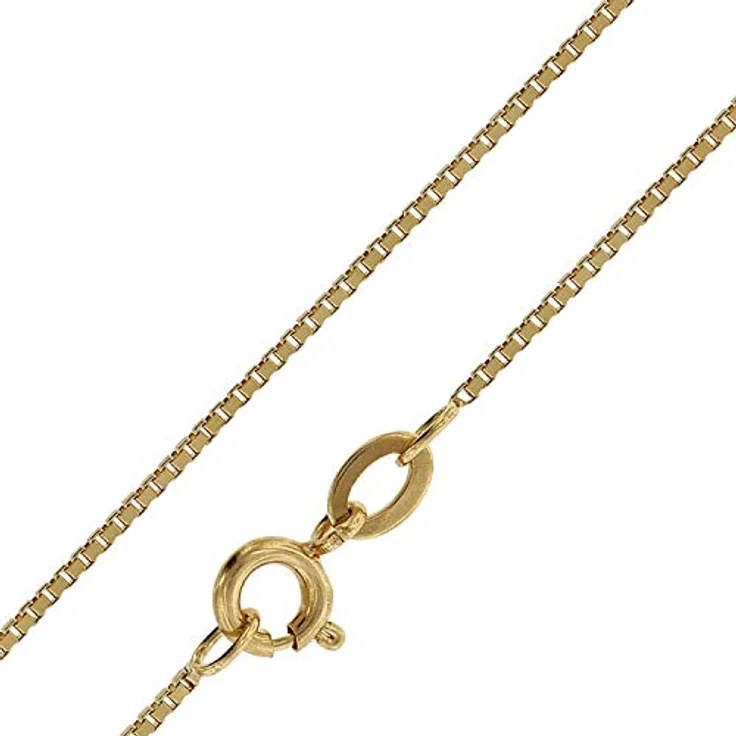 trendor Kruzifix Gold 333/8 Karat mit plattierter Halskette, zeitloser Kreuz Anhänger aus Echtgold, 40 cm, Geschenk-Box – Bild 4