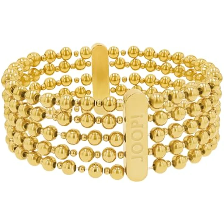Joop! Armband Edelstahl Damen, mehrreihiger Armschmuck mit synthetischem Zirkonia, Bicolor, 19+3 cm, in Schmuck Geschenk Box, 2039844 – Bild 1