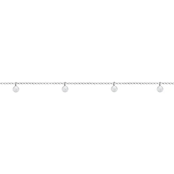 Elli Halskette Damen Choker Geo Kreis Basic Matt Coin, 925 Sterling Silber, handgefertigt und anlaufgeschützt – Bild 2