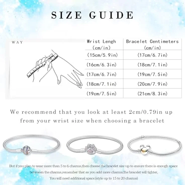 HappyStar Armkette Damen Silber 925, Armband für Beads Charms, kompatibel mit Pandora Charms, inkl. kostenloser Isolierperle und Geschenktüte – Bild 5