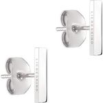 Liebeskind Berlin Ohrstecker aus Edelstahl, Silber, 1 cm, Steckverschluss, zeitloses Design
