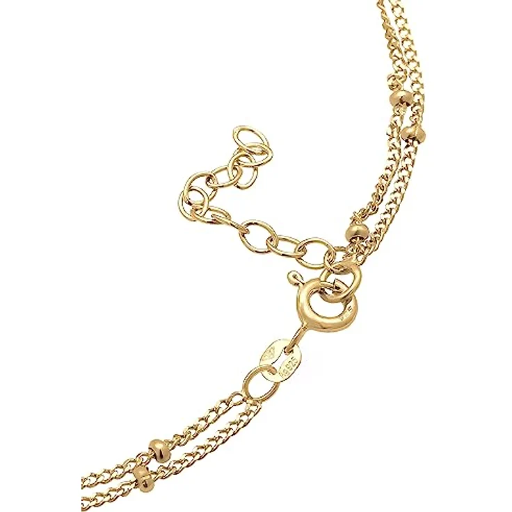 Elli Fußkette mit Kugeln, 925 Silber, zeitloses Design für Sommeroutfits – Bild 3
