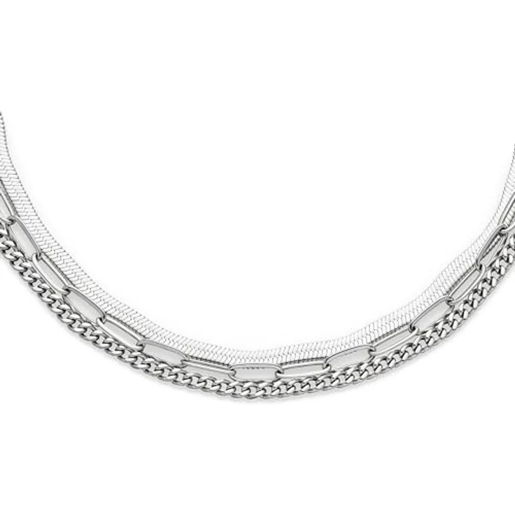s.Oliver Bracelet, Elegantes Armband aus poliertem Edelstahl, silber - Panzerkette verstellbar bis 21 cm - wasserfest & hautfreundlich – Bild 3