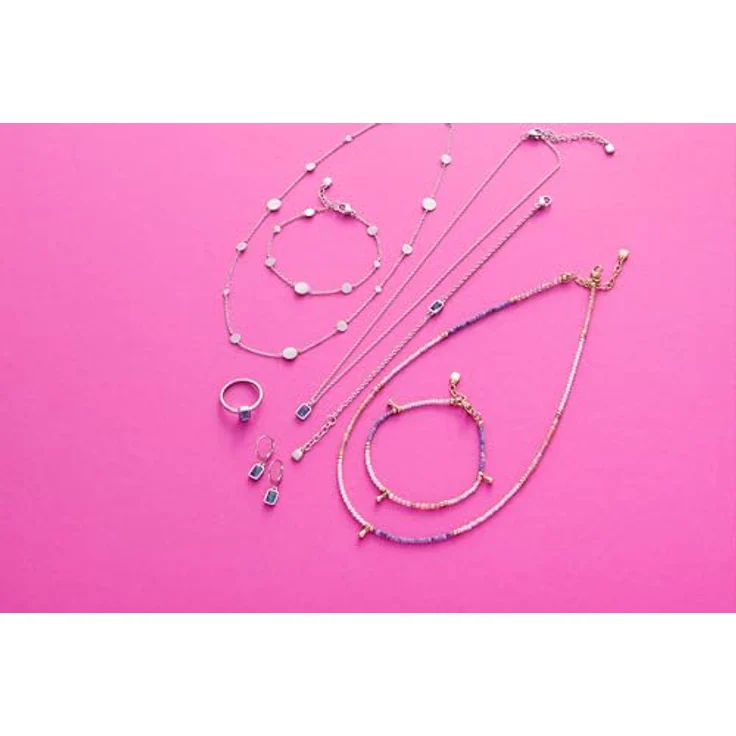 JEWELS BY LEONARDO Armband Ciao Babelli, goldfarbener Edelstahl mit pastellfarbenen Natursteinchen und goldenen Tropfen, 18-19,5 cm, Damen-Schmuck, 024472 – Bild 5