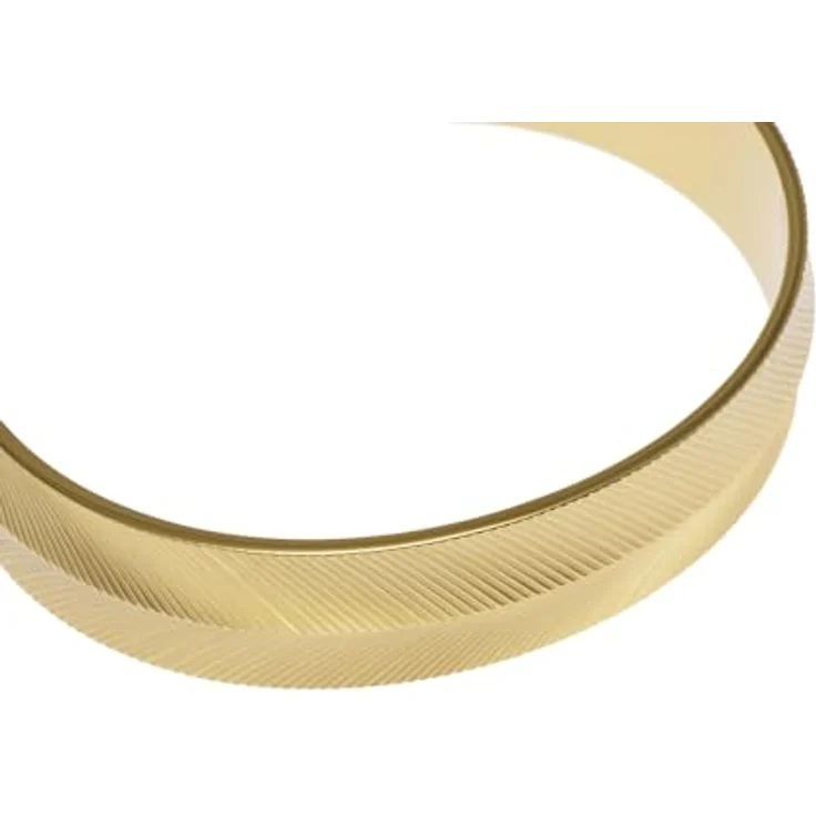 FOSSIL Damen Armspange aus Edelstahl, offene Manschette, goldfarben, poliert, transparent – Bild 2