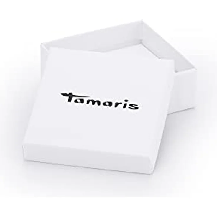 Tamaris Ohrstecker TJ-0129-E-07, logomania Design aus poliertem Edelstahl IP Black, 0,7 cm, Steckverschluss, Geschenkverpackung – Bild 4