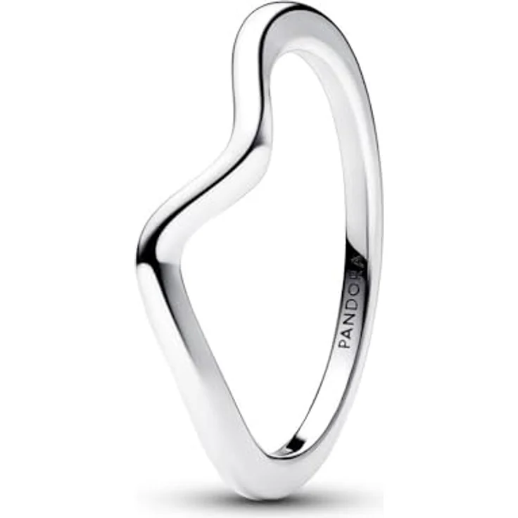 PANDORA Wave Damenring, Sterling Silber, Größe 60 – Bild 1