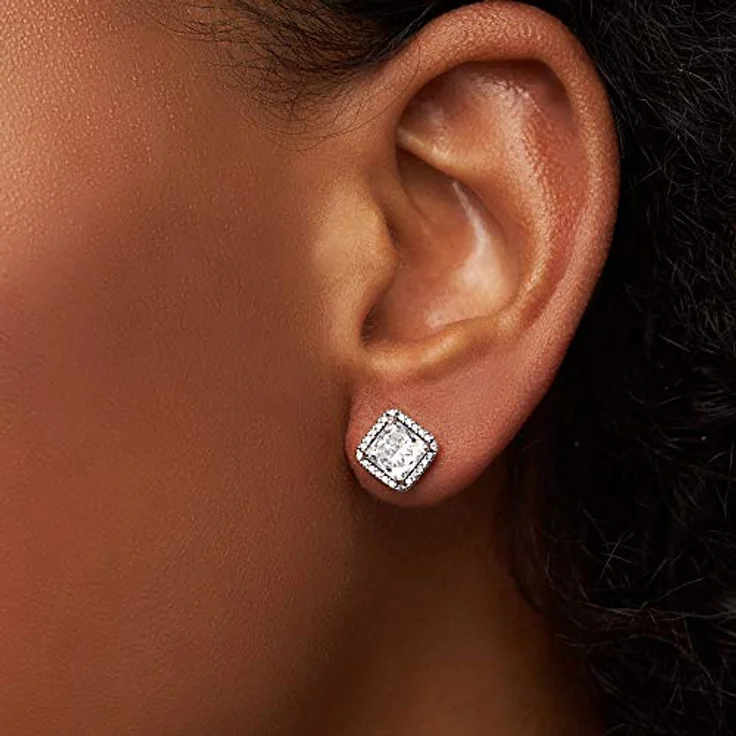 Pandora Ohrstecker Timeless 290591CZ, Silber 925 mit Zirkonia-Besatz in klarem Weiß – Bild 4