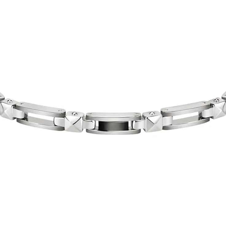 Morellato Herrenarmband, Cross Kollektion, Edelstahl, 21 cm, Clipverschluss, Metropolitan Stil, inkl. 2 Jahre Garantie – Bild 2