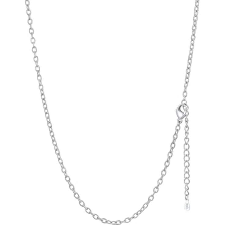 FaithHeart Rolokette 2,5MM Edelstahl, 75CM lange Gliederkette für Damen und Herren, silberne Halskette ohne Anhänger, ideal als Geschenk für Valentinstag und Geburtstage – Bild 1