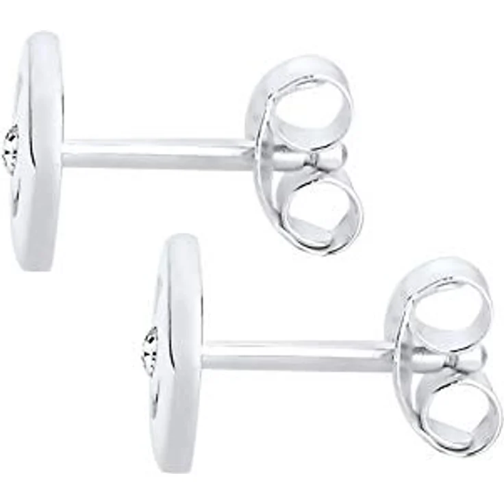 Elli Ohrringe Damen Ohrstecker Spirale mit Kristallen, 925 Sterling Silber, handgefertigt und anlaufgeschützt – Bild 3