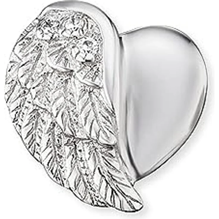 Engelsrufer Damen Ohrstecker Herzflügel Bicolor, 925er Sterling Silber mit Zirkonia, nickelfrei, Allergiker freundlich, Steckverschluss – Bild 3
