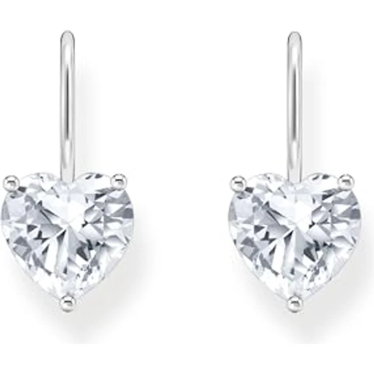 Thomas Sabo Ohrhänger mit weißem Zirkonia-Herz, 925 Sterlingsilber, H2288-051-14 – Bild 2