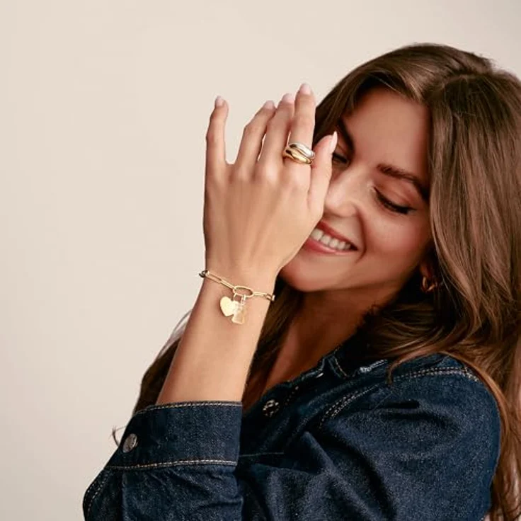Thomas Sabo Charm Club Connect Charm-Anhänger Herz, 18k Vergoldung, recyceltes 925 Silber, CC1272-413-39 – Bild 3
