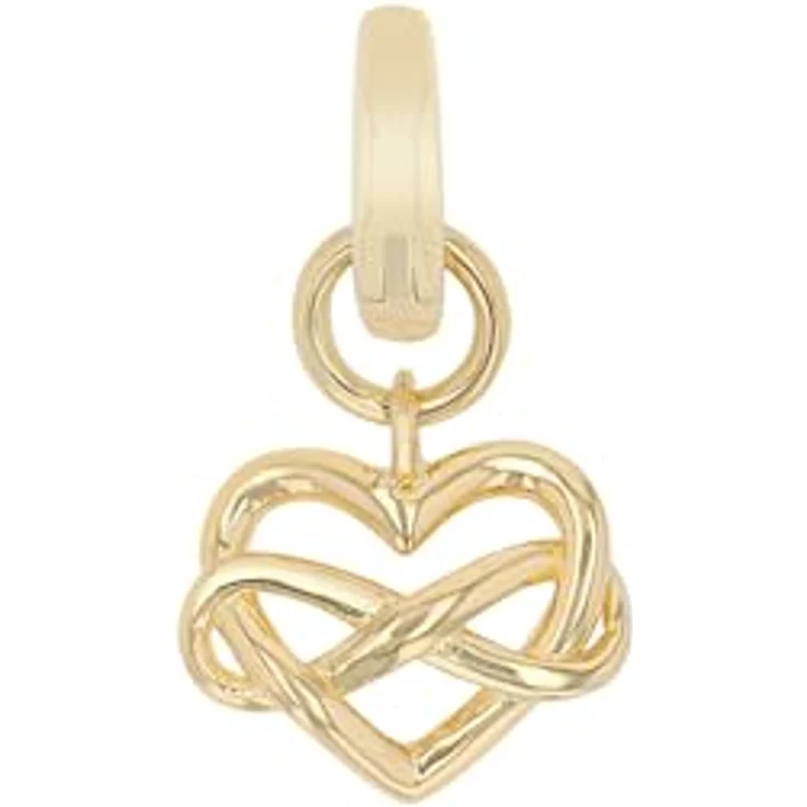 Amor Charm 925 Sterling Silber Herz Damen Charms, 1,8 cm, Weiß in Schmuck Geschenk Box, 2038515 – Bild 1