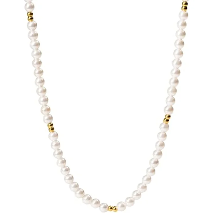 Purelei Finesse Kette Damen, Wasserfeste Halskette aus Edelstahl, 40-45 cm verstellbar, Gold – Bild 1