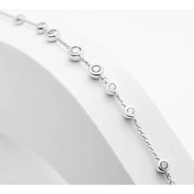 JETTE Damen-Armband 925er Silber, recycelter Zirkonia, One Size, Silber 32029975 – Bild 2