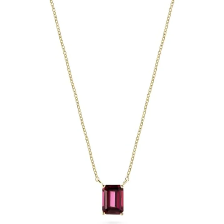 CHRIST Damen-Halskette 585er Gelbgold mit Rhodolith, One Size – Bild 1