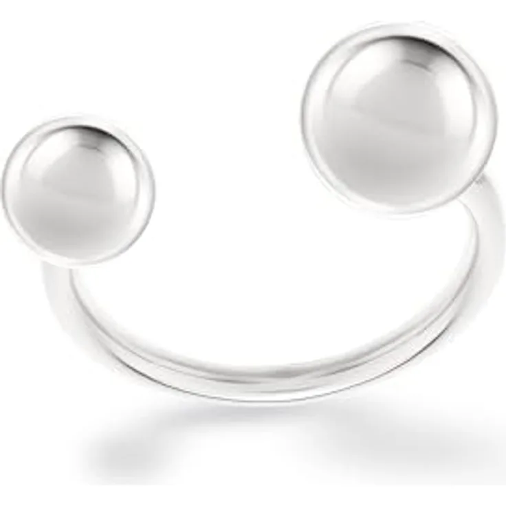 Liebeskind Berlin Damen Ring LJ-1728-R-52, Edelstahl in IP Rhodium, Größe 52 cm