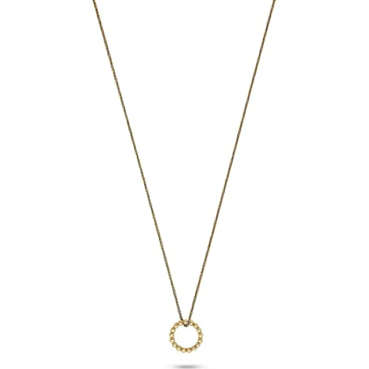 CHRIST Damen-Halskette Collier, 375er Gelbgold, 45 cm, elegant und schlicht