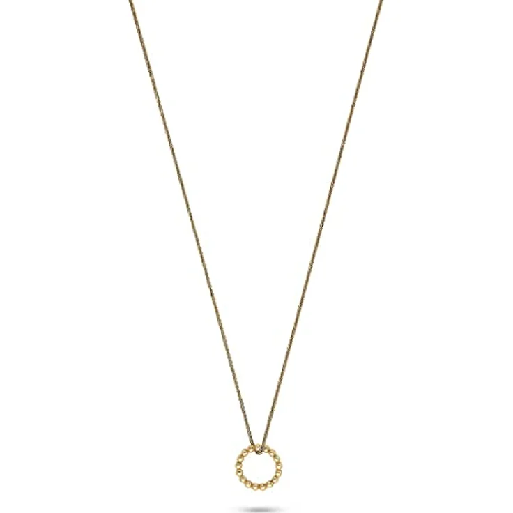 CHRIST Damen-Halskette Collier, 375er Gelbgold, 45 cm, elegant und schlicht – Bild 1