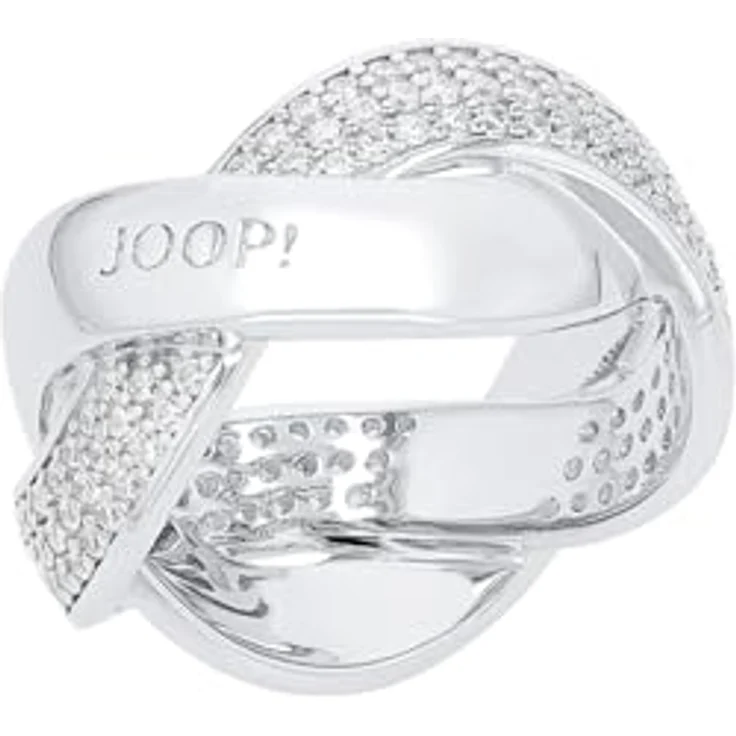 Joop! Damenring 925er Silber mit 132 Zirkonia, weiß, Modell 32013221 – Bild 1