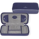 Windrose Charmbox Merino Moda, Schmuckkästchen aus feiner Lederoptik, dunkelblau, handgefertigt