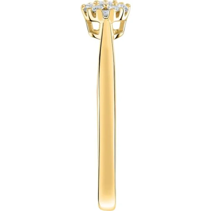 CHRIST Damenring 585er Gelbgold mit 1 Diamant, Größe 58, Gelbgold – Bild 2