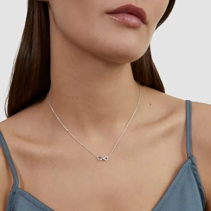s.Oliver Necklace - Elegante Ankerkette aus 925er Silber, 45 cm, wasserfest & hautfreundlich – Bild 2