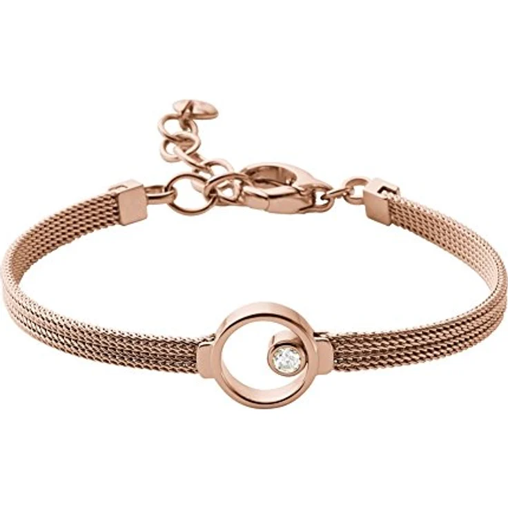 Skagen ELIN Damen Edelstahl Mesh Armband, 16,5 cm Länge mit 4 cm Verlängerung und Karabinerverschluss – Bild 1