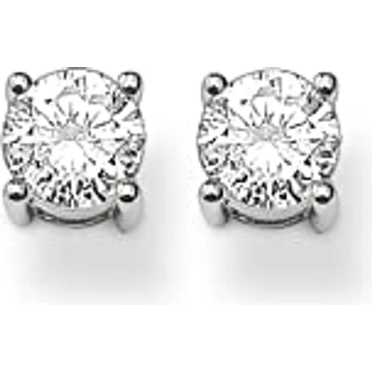 Thomas Sabo Ohrstecker H1739-051-14, 925er Silber mit zwei weißen Zirkonia, Größe 0,6 cm – Bild 2