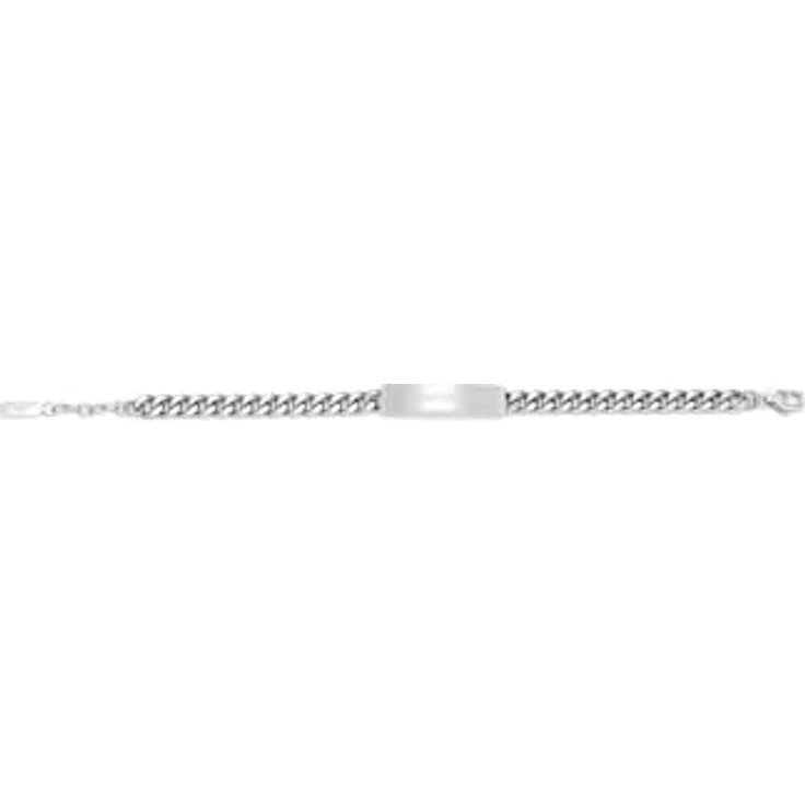 Emporio Armani Herren Armband EGS3304040, Silberfarbener Edelstahl mit mattem und glänzendem Finish, sicherer Karabinerverschluss, 185 mm Länge – Bild 4