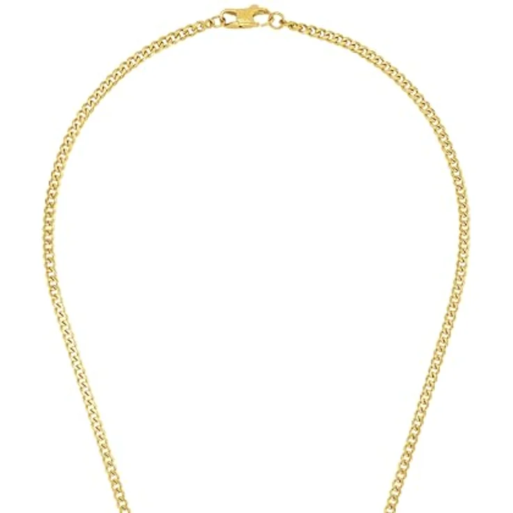 Joop! Herren-Halskette aus Edelstahl mit Kreuzanhänger, 60 cm, IP-Gold-veredelt, Silber, in Schmuck Geschenk Box – Bild 3
