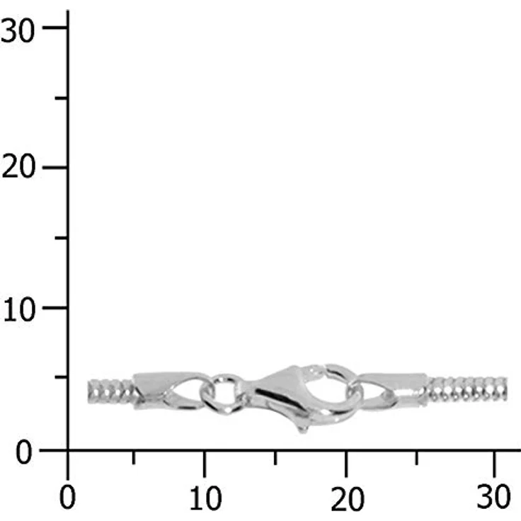 OSTSEE-SCHMUCK Silberkette Schlangenkette 2,0 mm, Sterlingsilber 925, Länge wählbar 38-70 cm – Bild 2