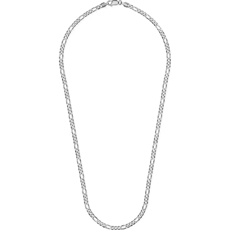 FAVS Unisex-Kette 925er Silber, 45 cm lang, stilvolles Collier in Geschenkbox – Bild 2