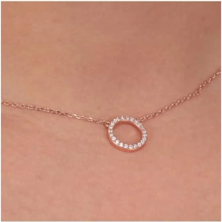 CHRIST Damen-Kette 925er Silber, recycelter Zirkonia, One Size – Bild 4