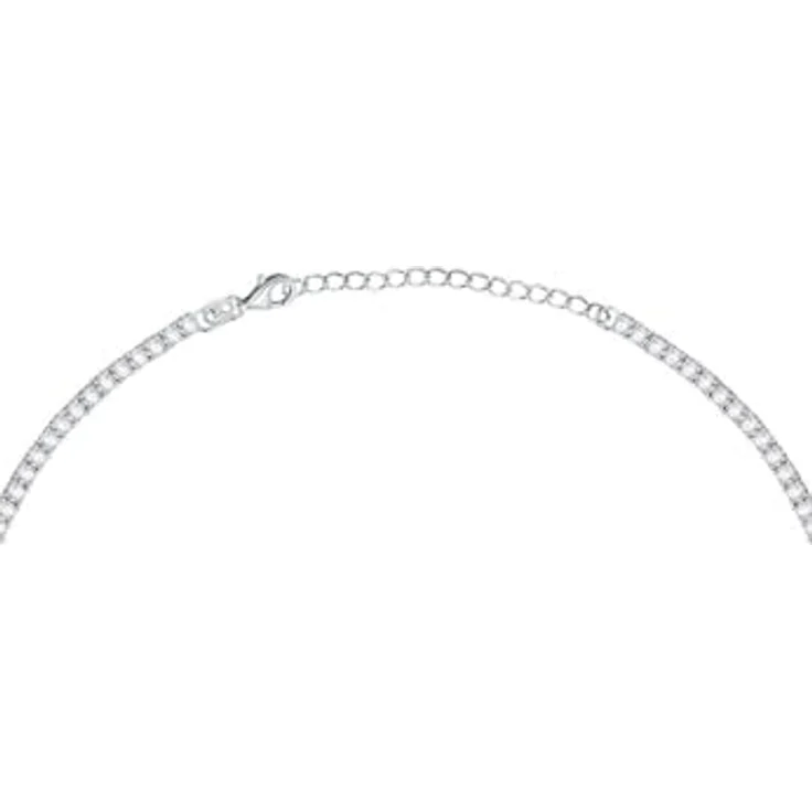 CHRIST Damen-Kette, 925er Silber recycelt, rhodiniert, Zirkonia, 34 cm mit 5 cm Verlängerung – Bild 3