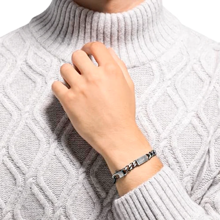 JOOP! Armband Edelstahl Herren, 21 cm, Bicolor, in Schmuck Geschenk Box, 2028380 – Bild 5