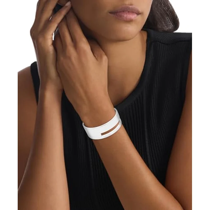 Calvin Klein Geometric Essentials Damen Armreif aus Edelstahl 316L mit Gelbgold, verstellbar, geometrisches Design – Bild 3