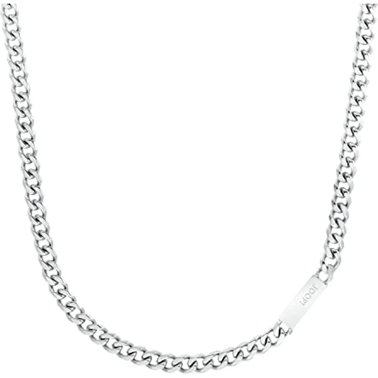 JOOP! Halskette Edelstahl Herren, 60 cm, Silber, mit Karabinerverschluss, in Geschenkbox, 2026991 – Bild 1