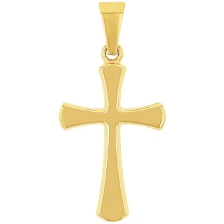 Amor Kreuz Motivanhänger, 585 Gold, Unisex Damen Herren, inkl. Schmuck Geschenk Box, 9038510 – Bild 1